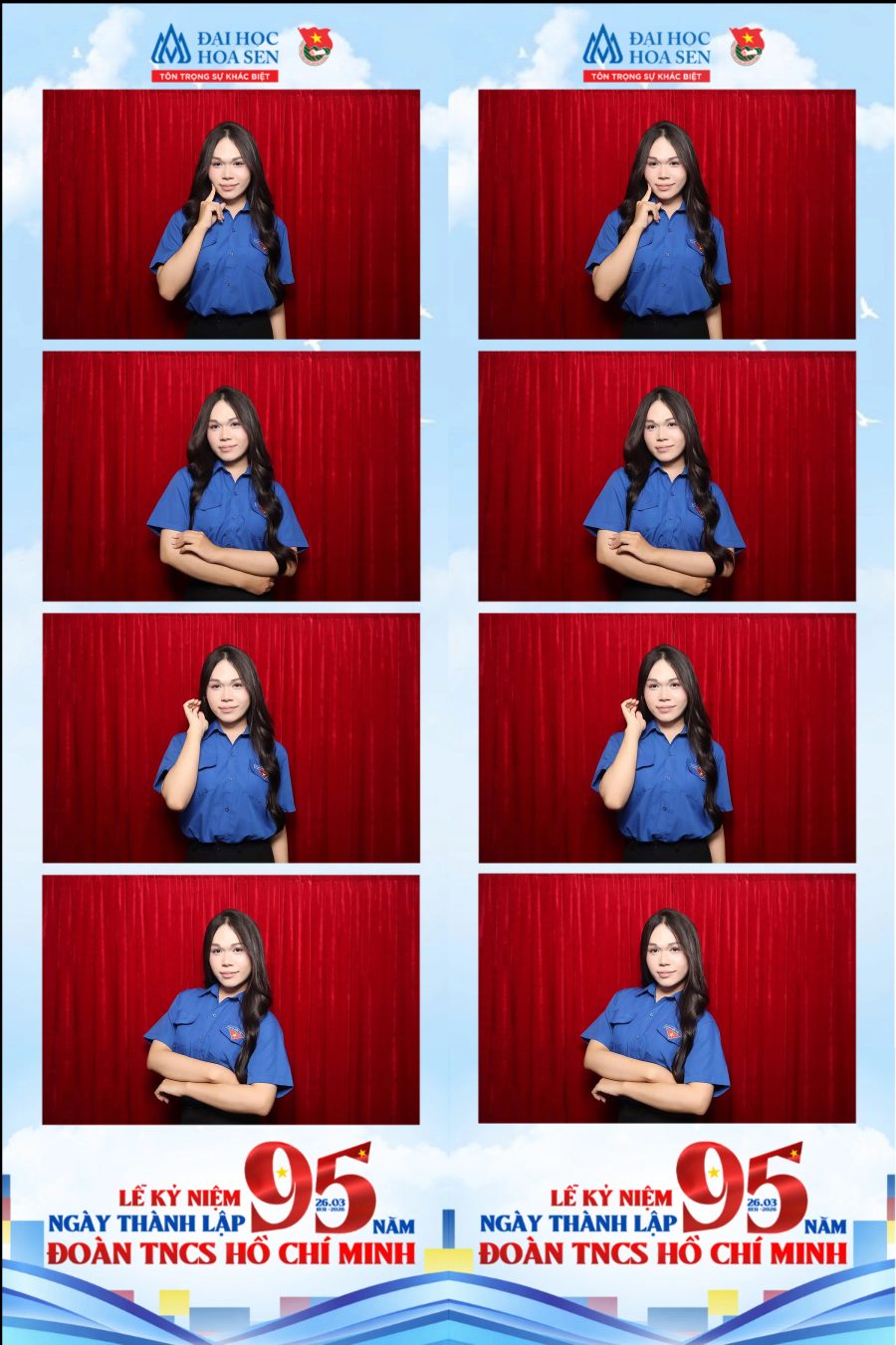 Chupbox Photobooth at Hoa Sen University for the 95th Anniversary of the Ho Chi Minh Communist Youth Union
