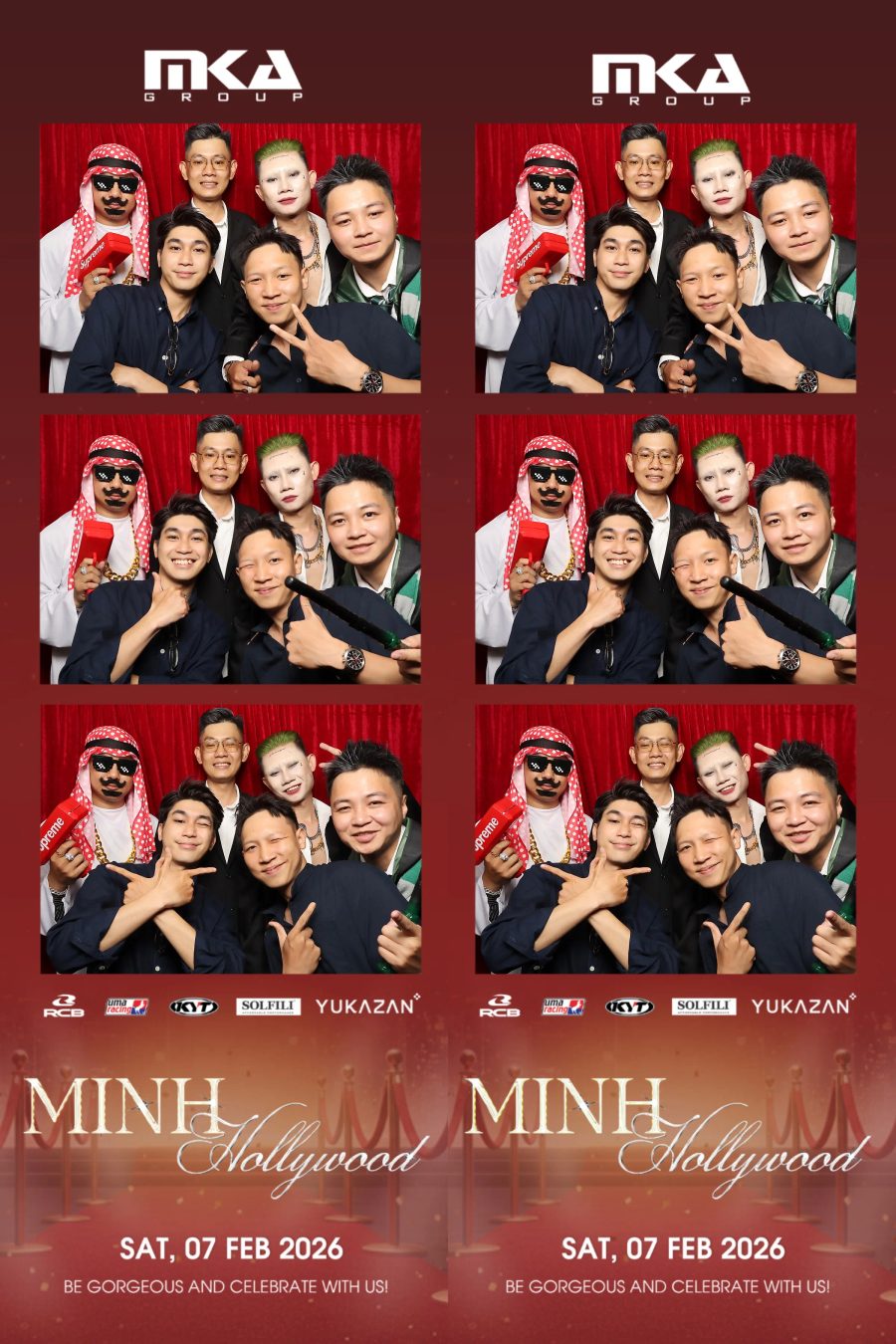 Chupbox photobooth event at hotel equatorial for Year-end party