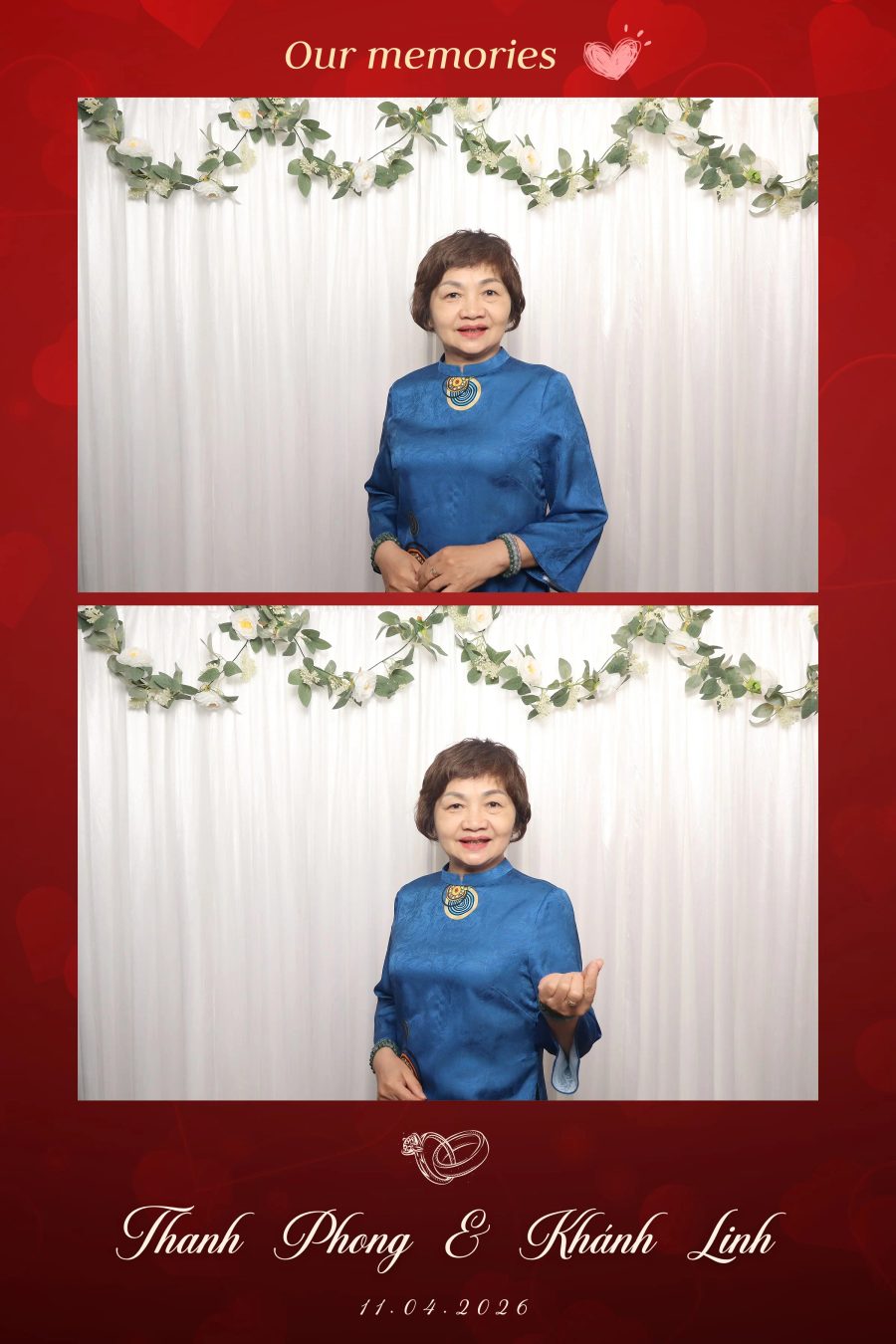 Chupbox Photobooth for Phong & Linh Wedding at Luxury Palace