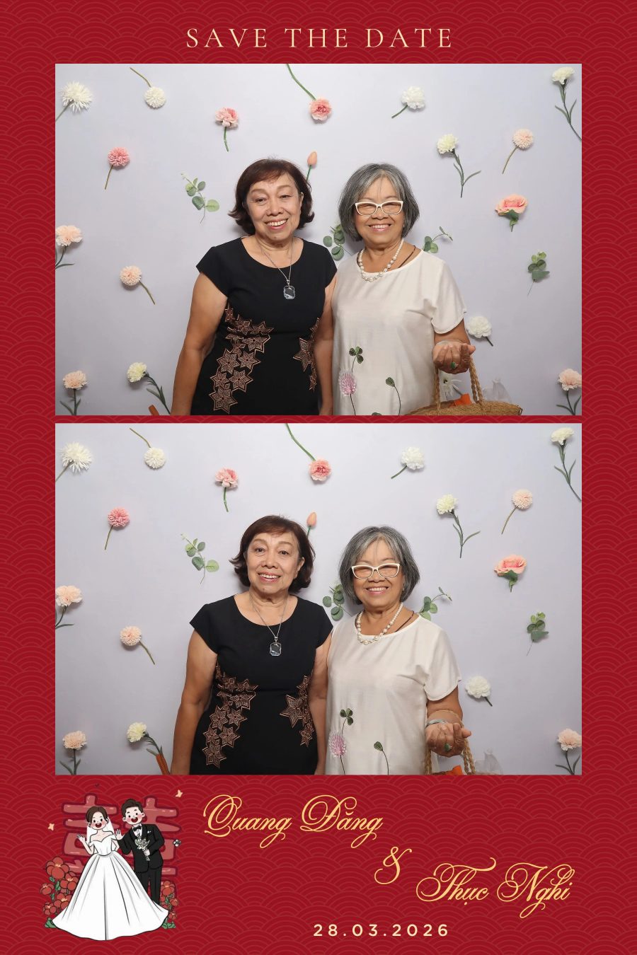 Chupbox Wedding Photobooth for Dang & Nghi at Queen Plaza Ky Hoa