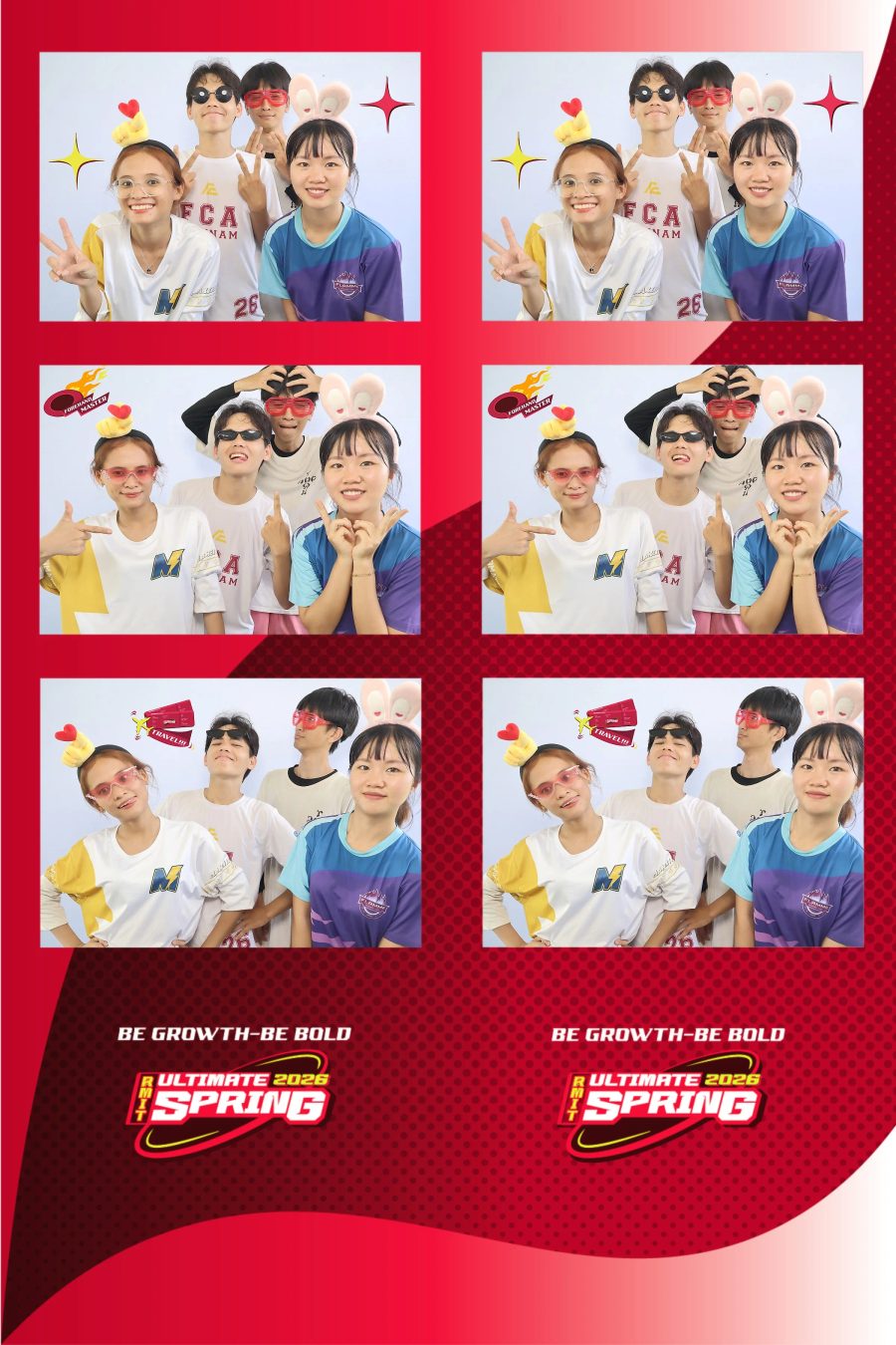 Chupbox Photobooth of RMIT Ultimate Frisbee Club at RMIT university in HCM