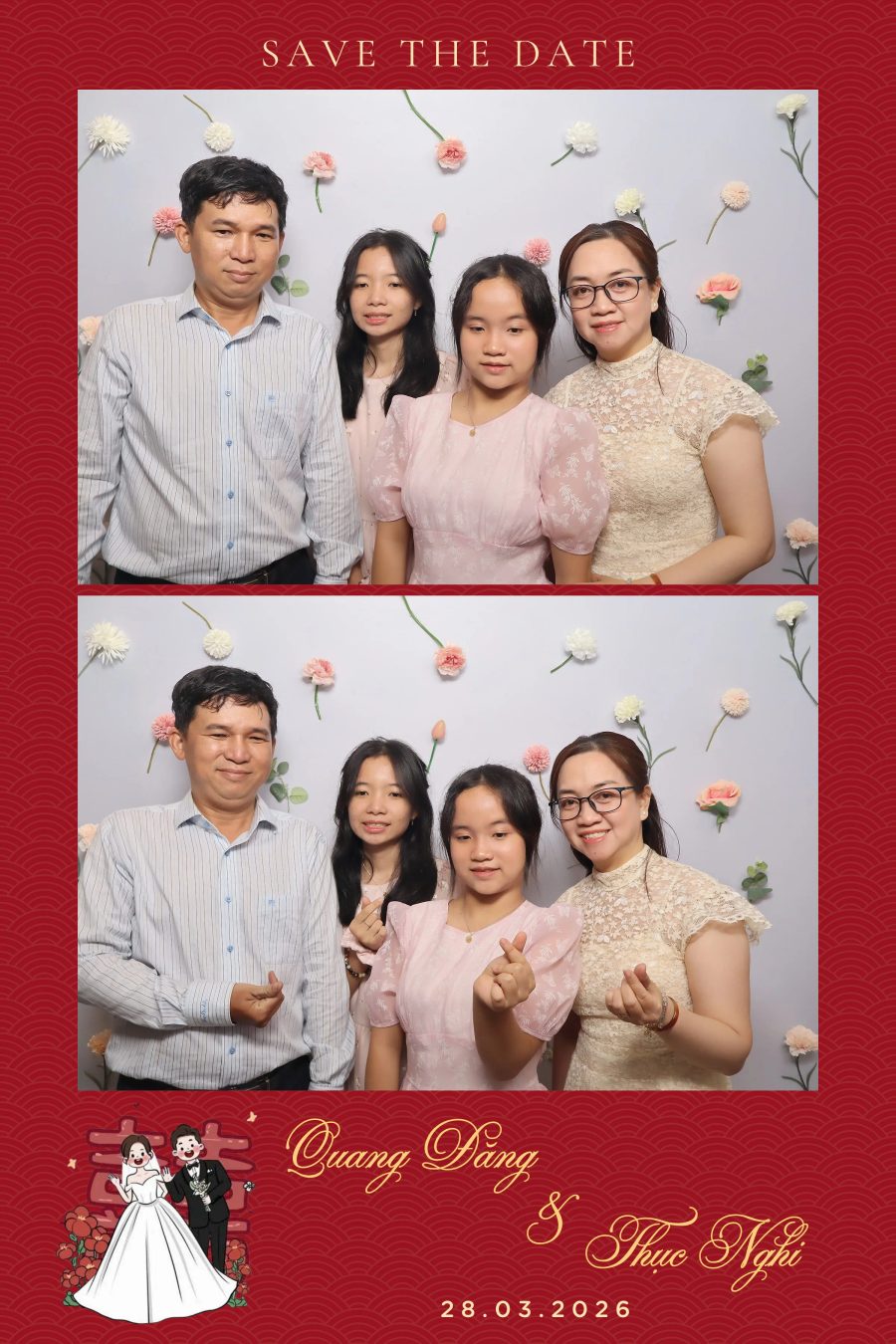 Chupbox Wedding Photobooth for Dang & Nghi at Queen Plaza Ky Hoa