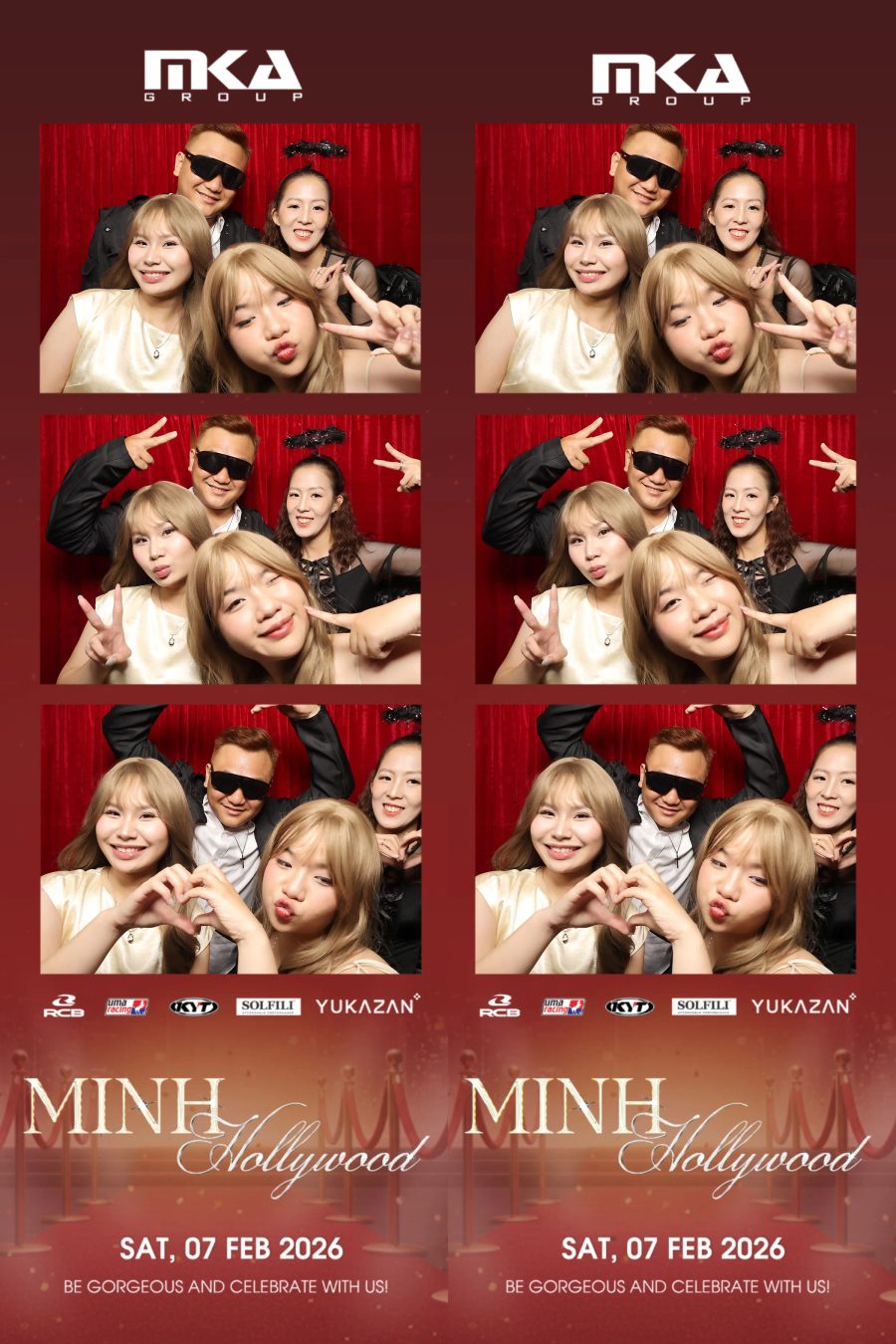 Chupbox photobooth event at hotel equatorial for Year-end party