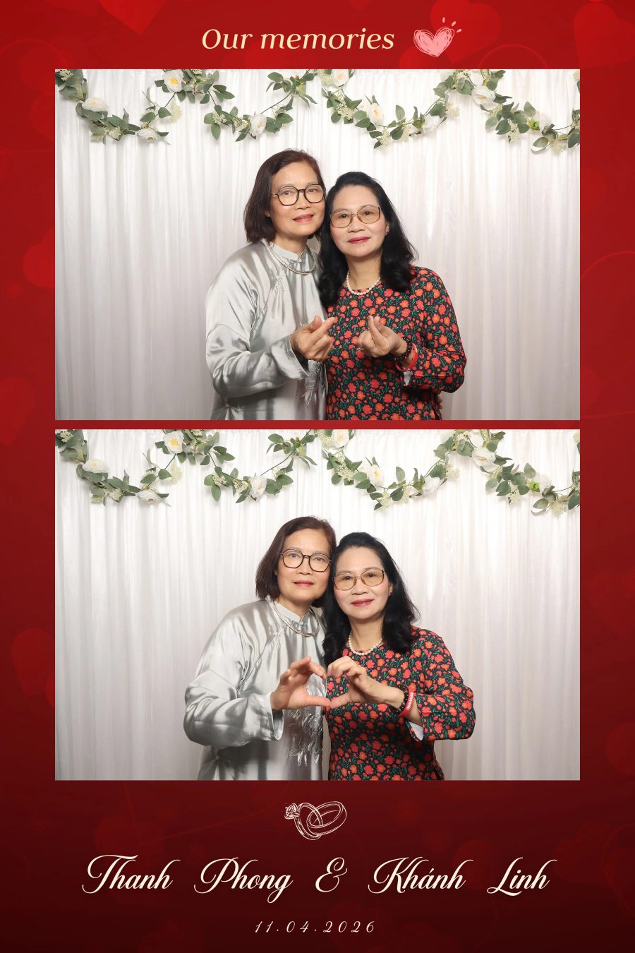 Chupbox Photobooth for Phong & Linh Wedding at Luxury Palace