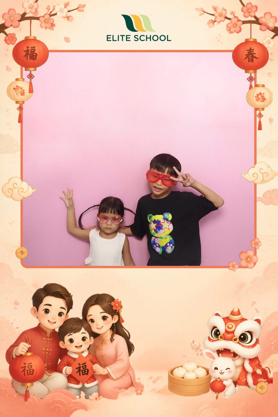 Chupbox Photobooth for Family day at Elite School Binh Duong