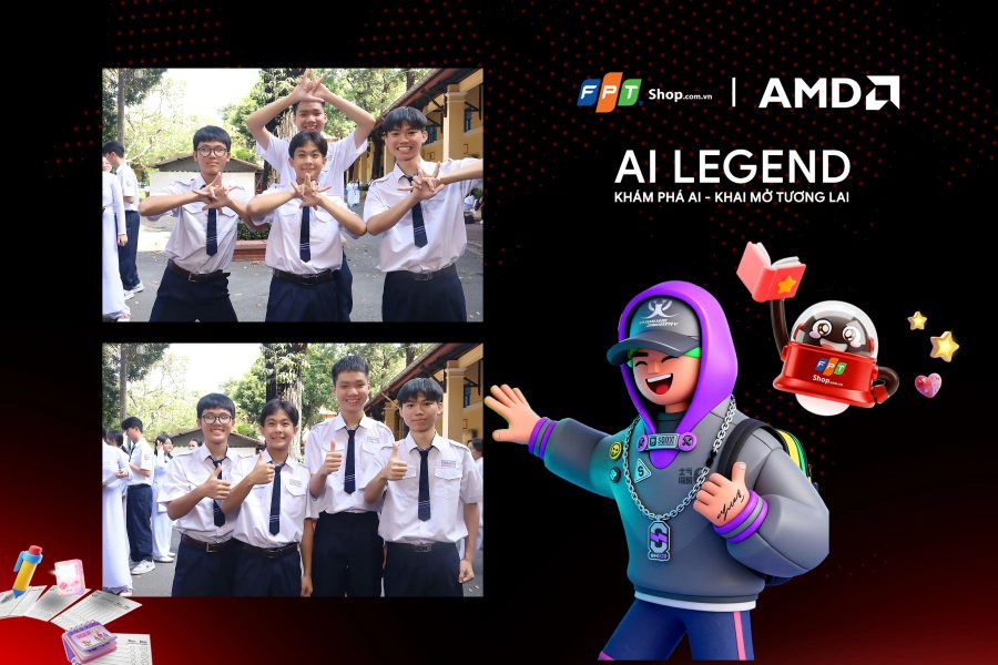Chupbox Photobooth photo for FPT Shop Event at Nguyễn Thị Minh Khai High School