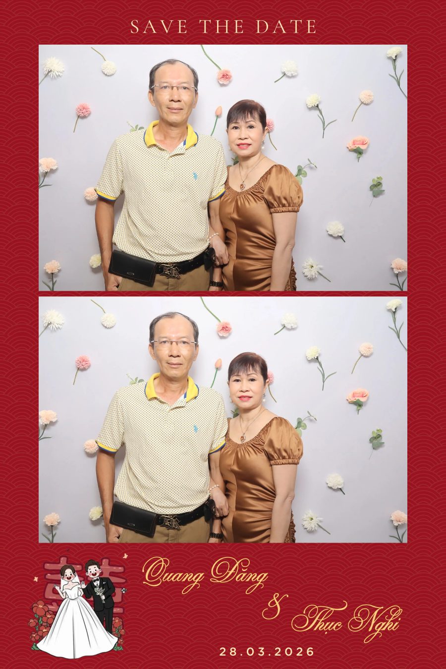 Chupbox Wedding Photobooth for Dang & Nghi at Queen Plaza Ky Hoa