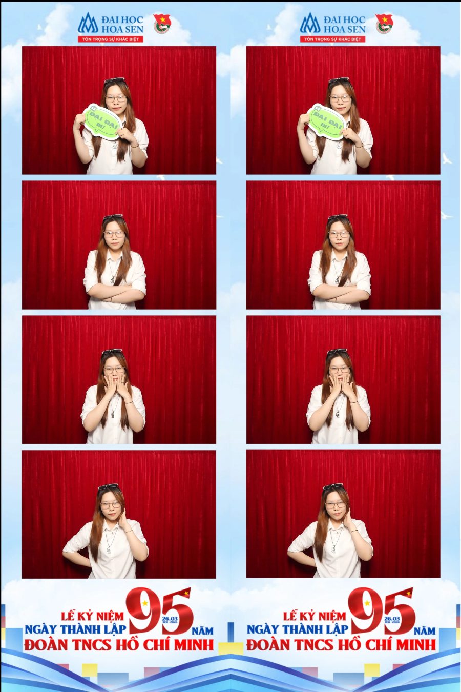 Chupbox Photobooth at Hoa Sen University for the 95th Anniversary of the Ho Chi Minh Communist Youth Union