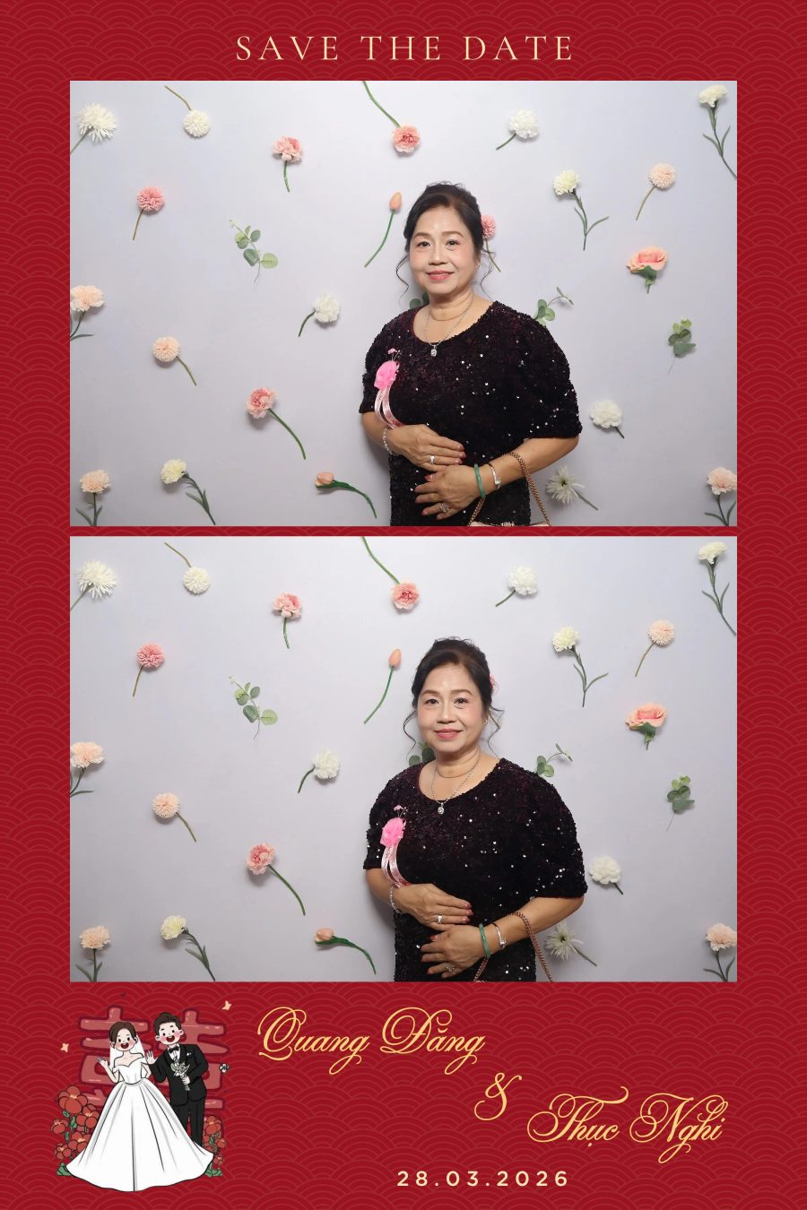 Chupbox Wedding Photobooth for Dang & Nghi at Queen Plaza Ky Hoa