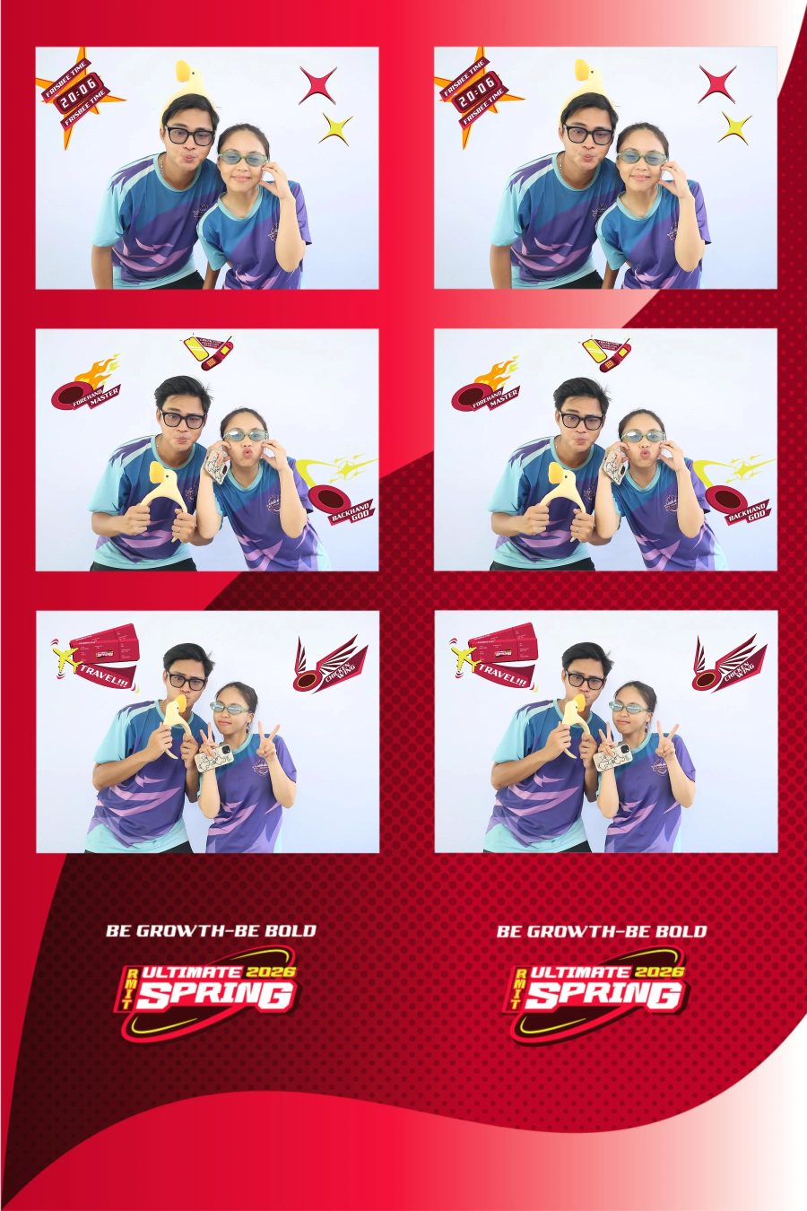 Chupbox Photobooth of RMIT Ultimate Frisbee Club at RMIT university in HCM