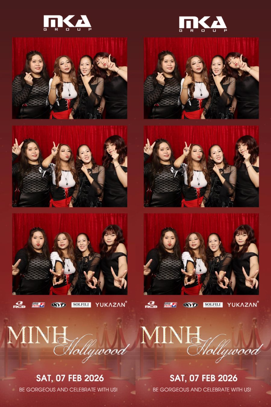 Chupbox photobooth event at hotel equatorial for Year-end party