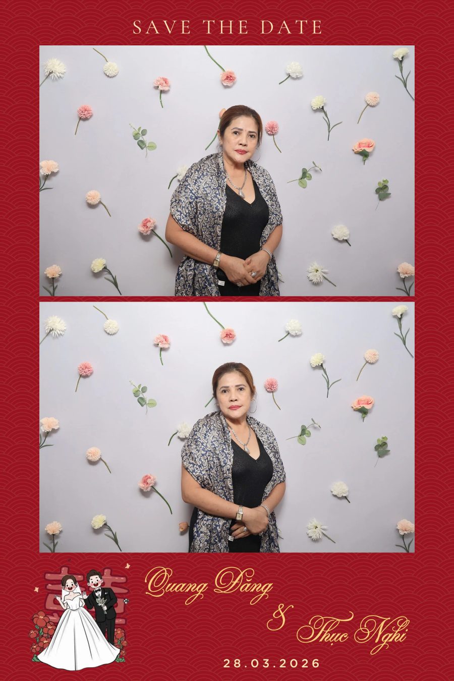 Chupbox Wedding Photobooth for Dang & Nghi at Queen Plaza Ky Hoa