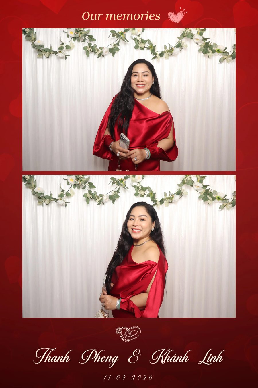 Chupbox Photobooth for Phong & Linh Wedding at Luxury Palace