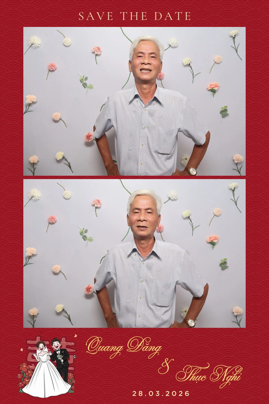 Chupbox Wedding Photobooth for Dang & Nghi at Queen Plaza Ky Hoa