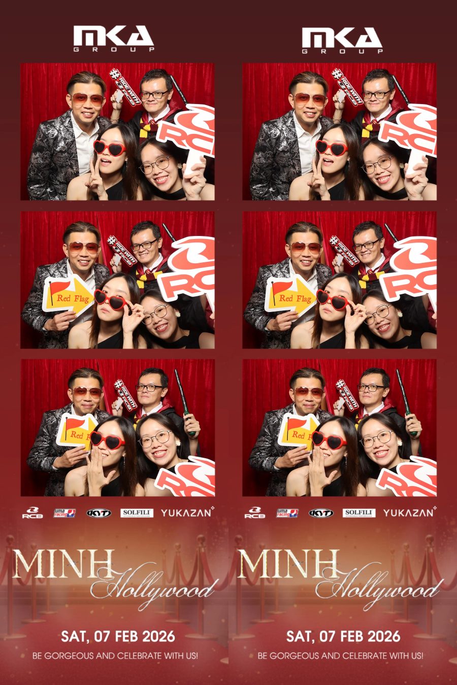Chupbox photobooth event at hotel equatorial for Year-end party
