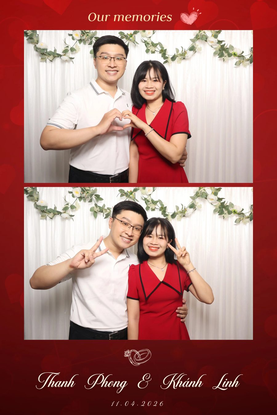 Chupbox Photobooth for Phong & Linh Wedding at Luxury Palace