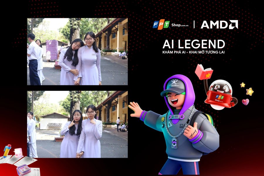 Chupbox Photobooth photo for FPT Shop Event at Nguyễn Thị Minh Khai High School