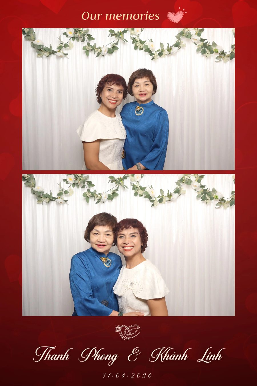 Chupbox Photobooth for Phong & Linh Wedding at Luxury Palace