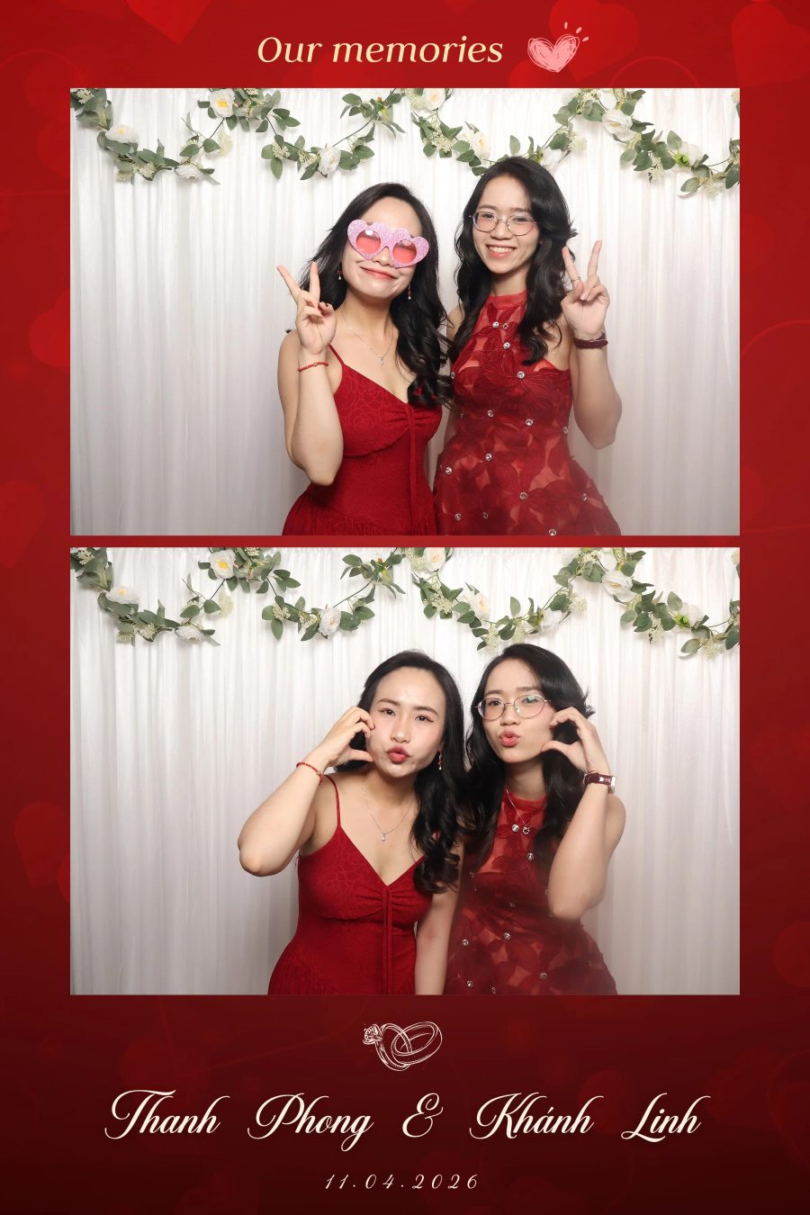 Chupbox Photobooth for Phong & Linh Wedding at Luxury Palace