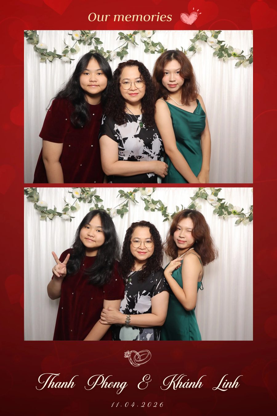 Chupbox Photobooth for Phong & Linh Wedding at Luxury Palace