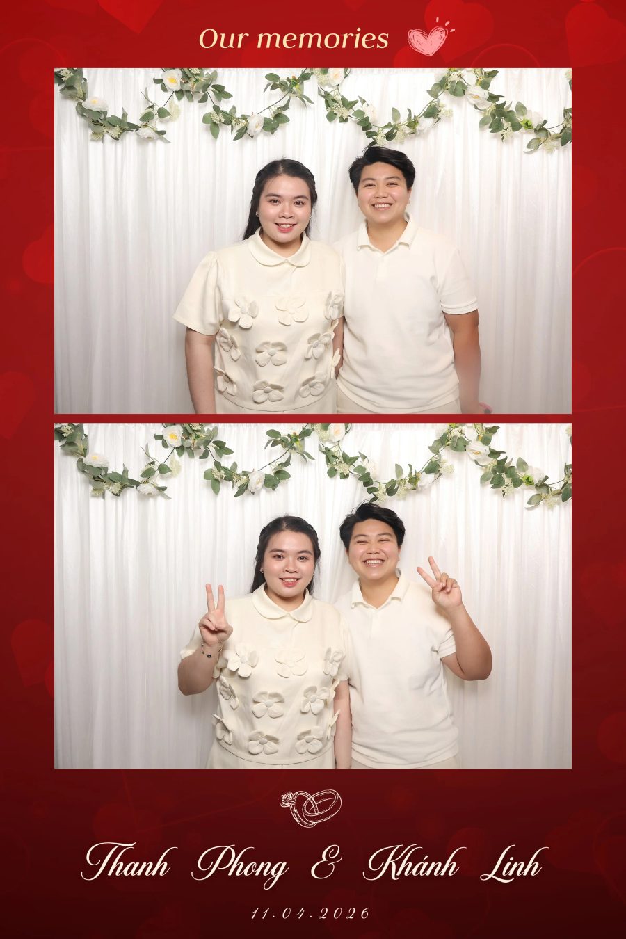 Chupbox Photobooth for Phong & Linh Wedding at Luxury Palace