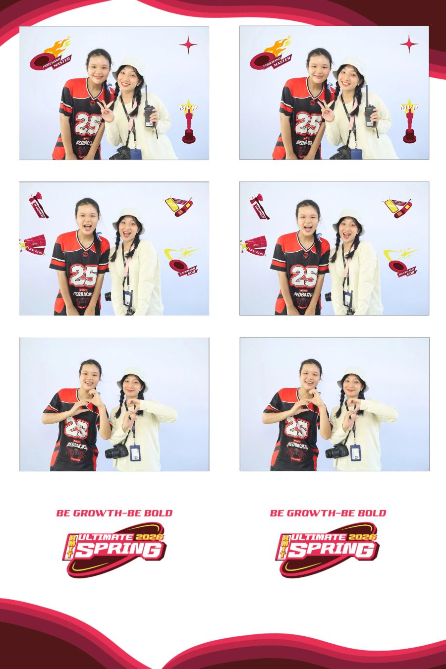 Chupbox Photobooth of RMIT Ultimate Frisbee Club at RMIT university in HCM