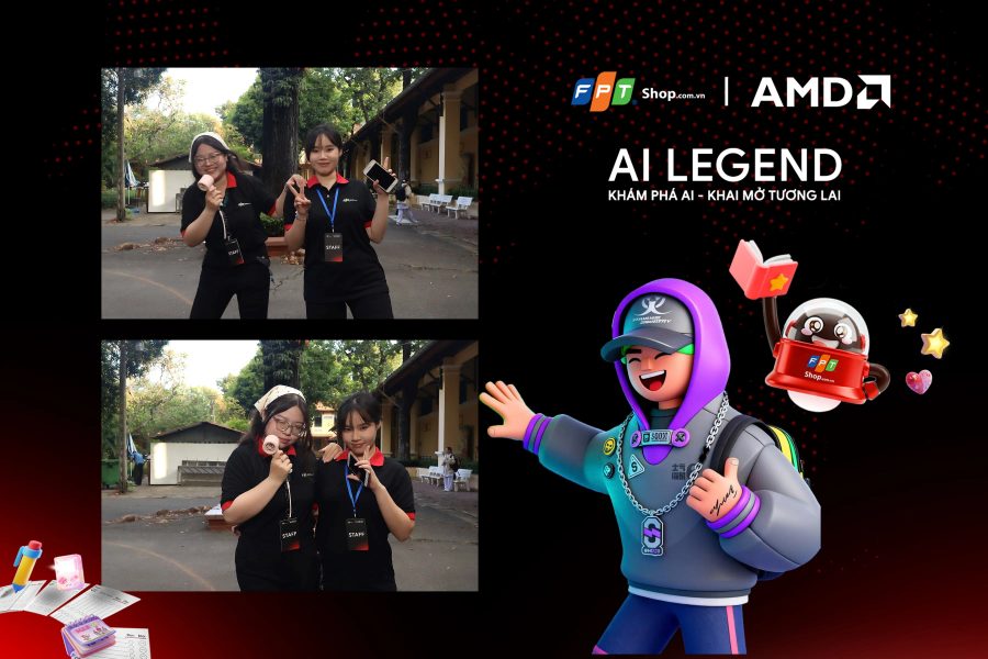 Chupbox Photobooth photo for FPT Shop Event at Nguyễn Thị Minh Khai High School