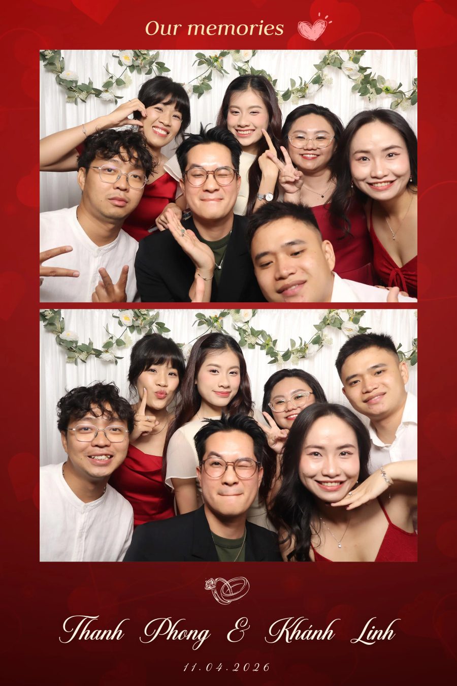 Chupbox Photobooth for Phong & Linh Wedding at Luxury Palace