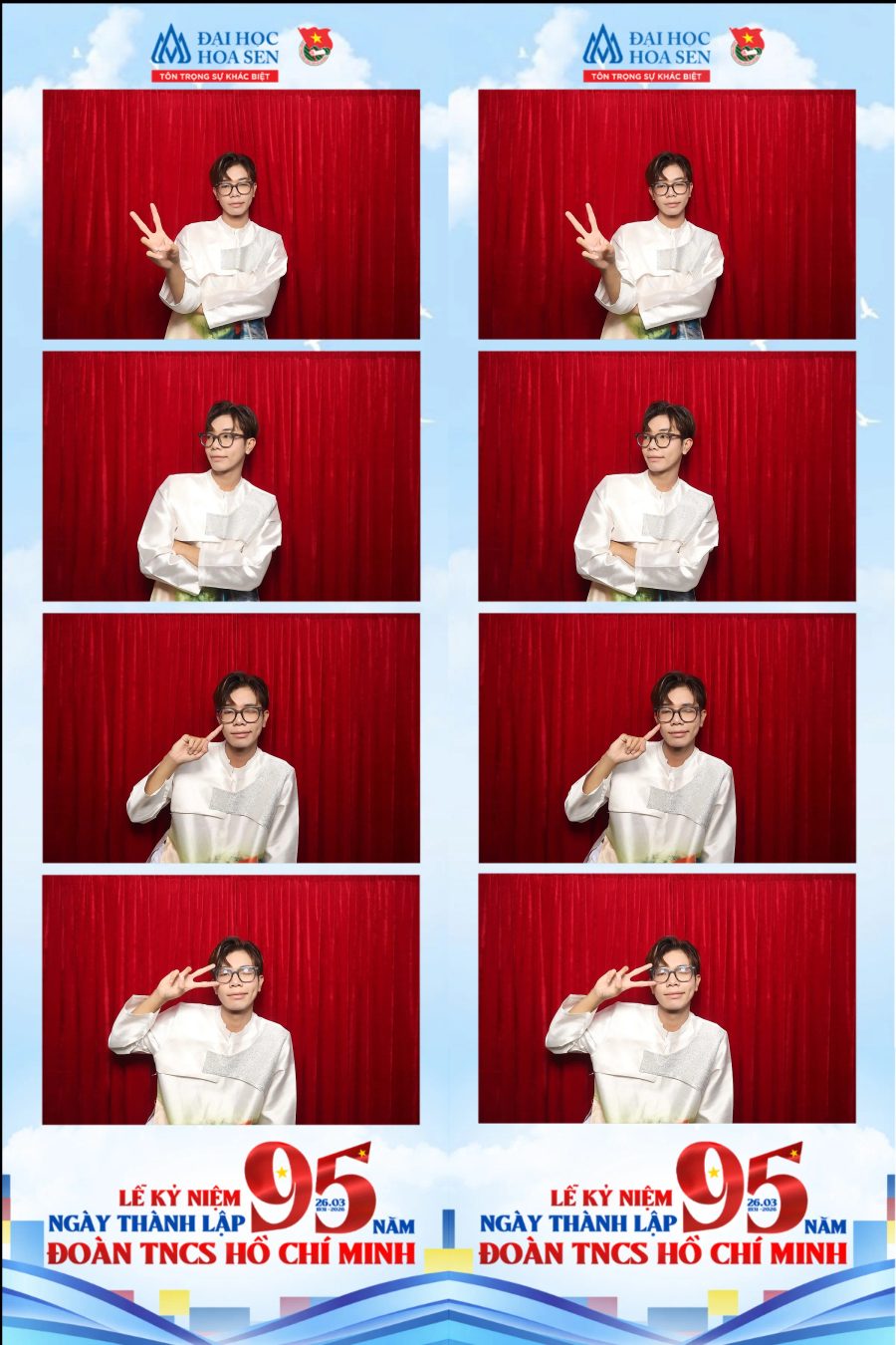 Chupbox Photobooth at Hoa Sen University for the 95th Anniversary of the Ho Chi Minh Communist Youth Union