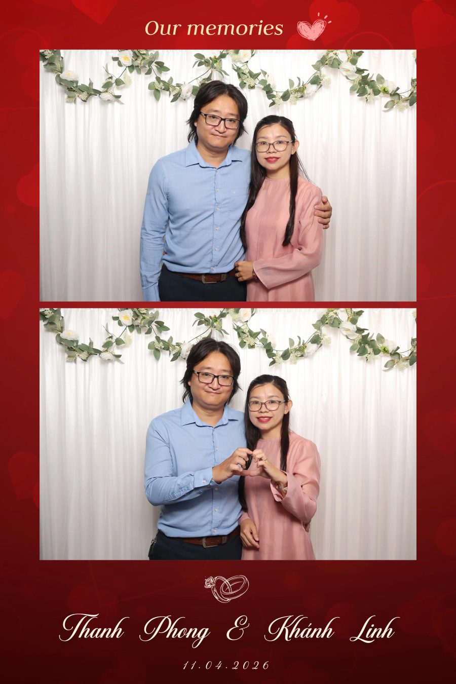 Chupbox Photobooth for Phong & Linh Wedding at Luxury Palace