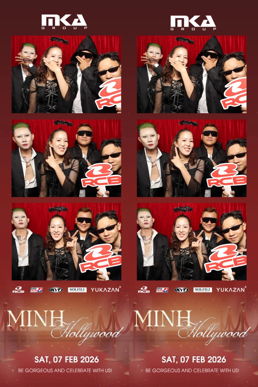 Chupbox photobooth event at hotel equatorial for Year-end party