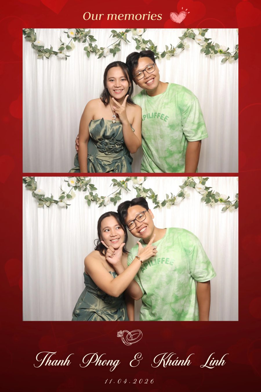 Chupbox Photobooth for Phong & Linh Wedding at Luxury Palace