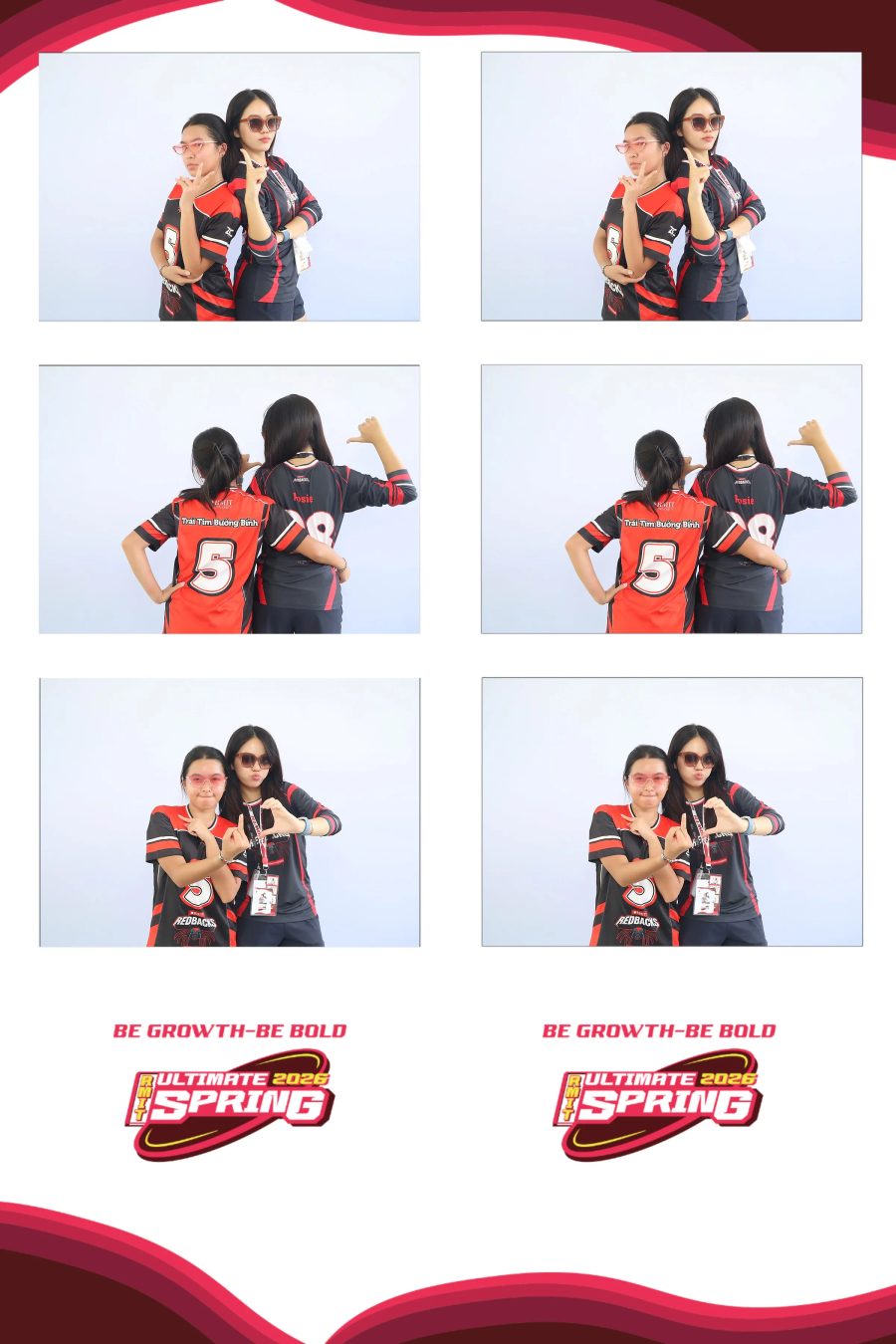 Chupbox Photobooth of RMIT Ultimate Frisbee Club at RMIT university in HCM