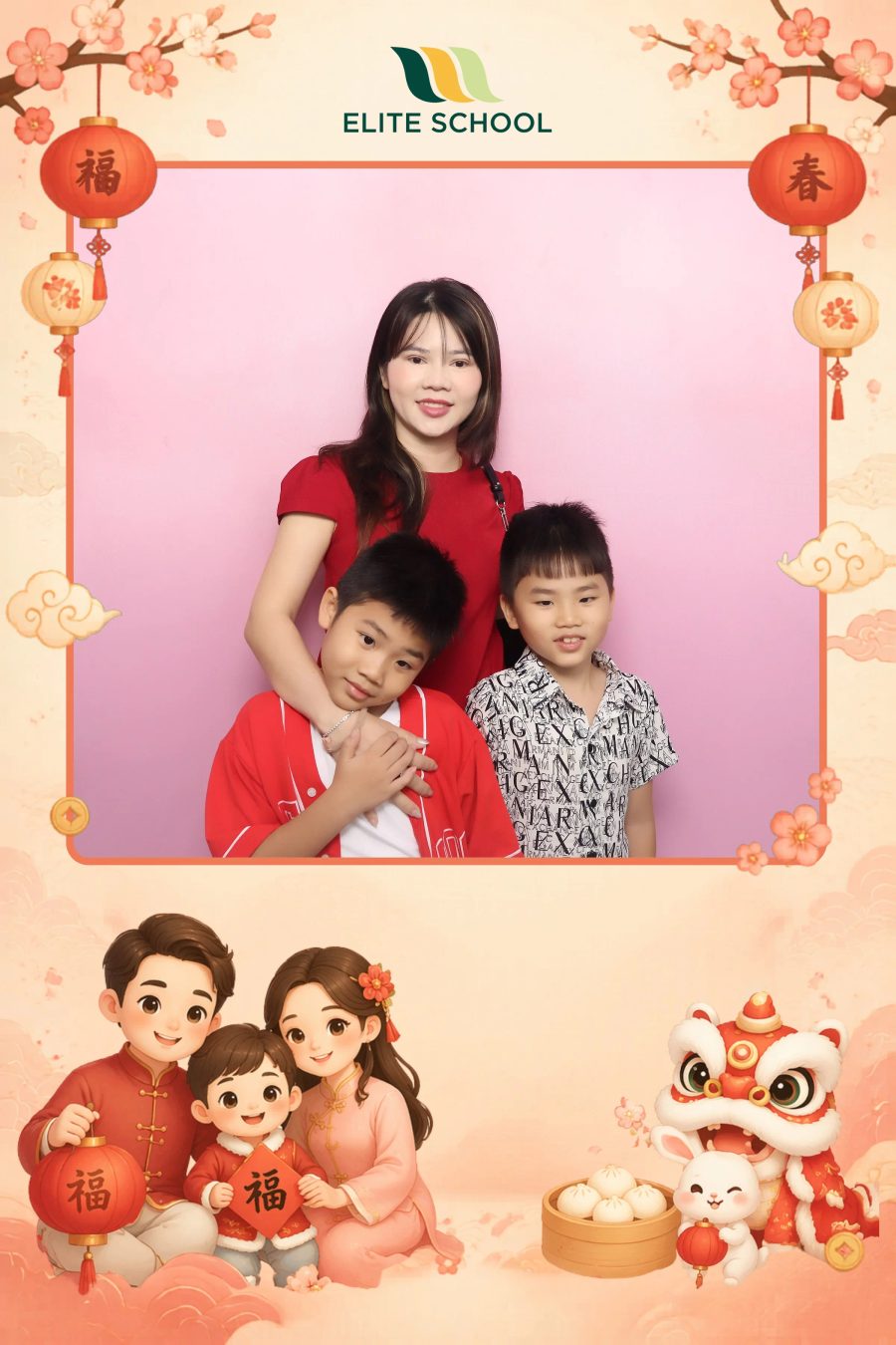 Chupbox Photobooth for Family day at Elite School Binh Duong