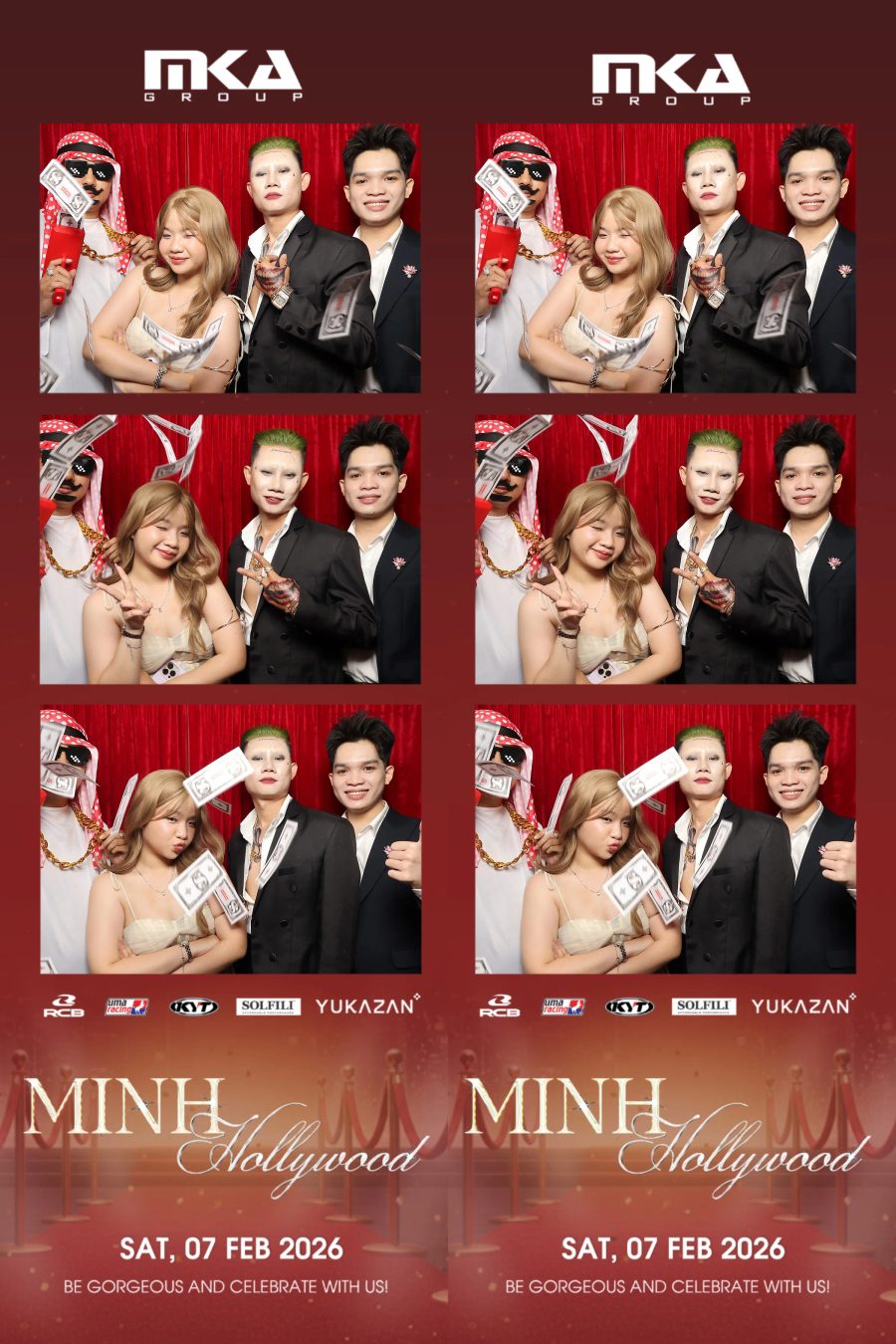 Chupbox photobooth event at hotel equatorial for Year-end party