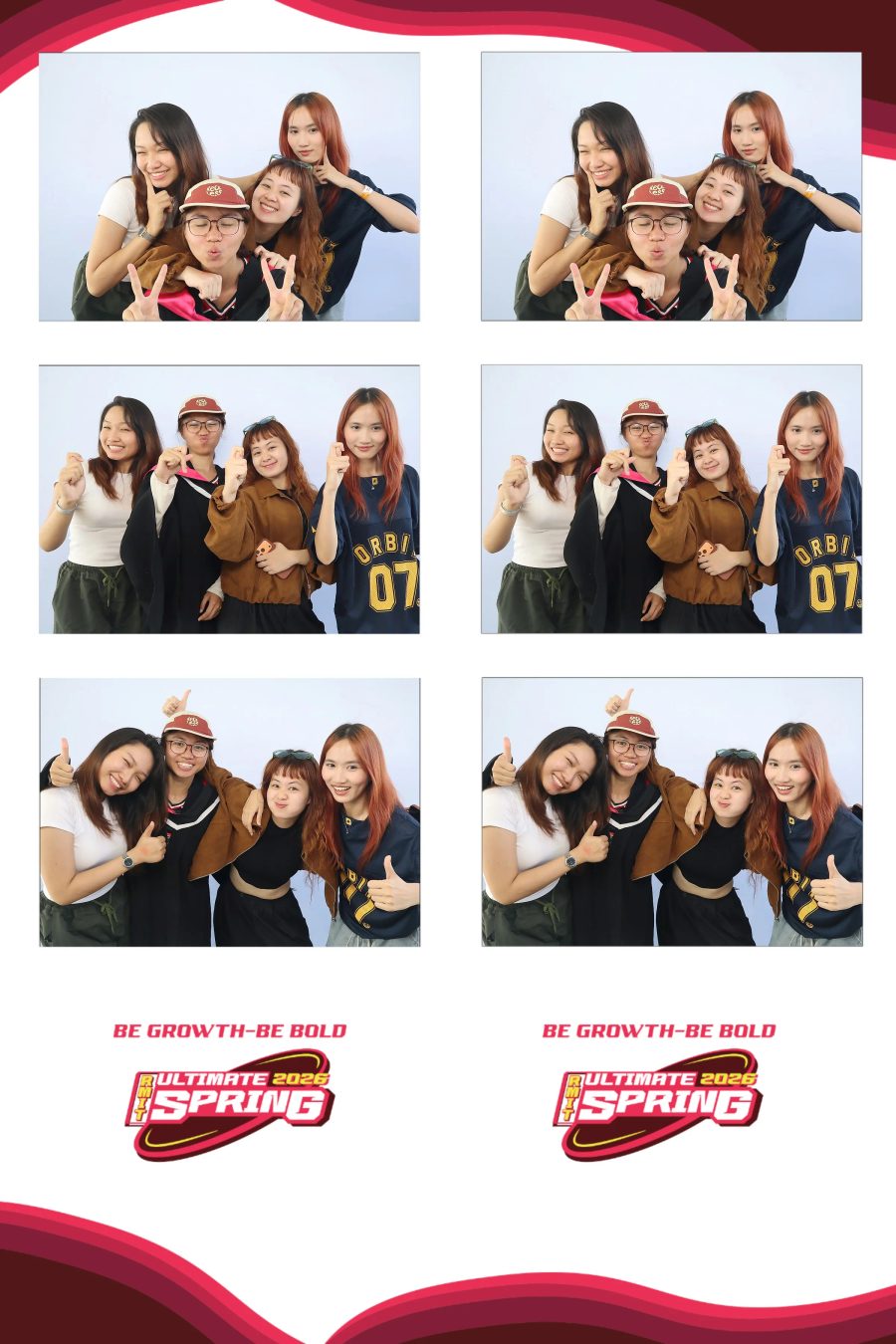 Chupbox Photobooth of RMIT Ultimate Frisbee Club at RMIT university in HCM