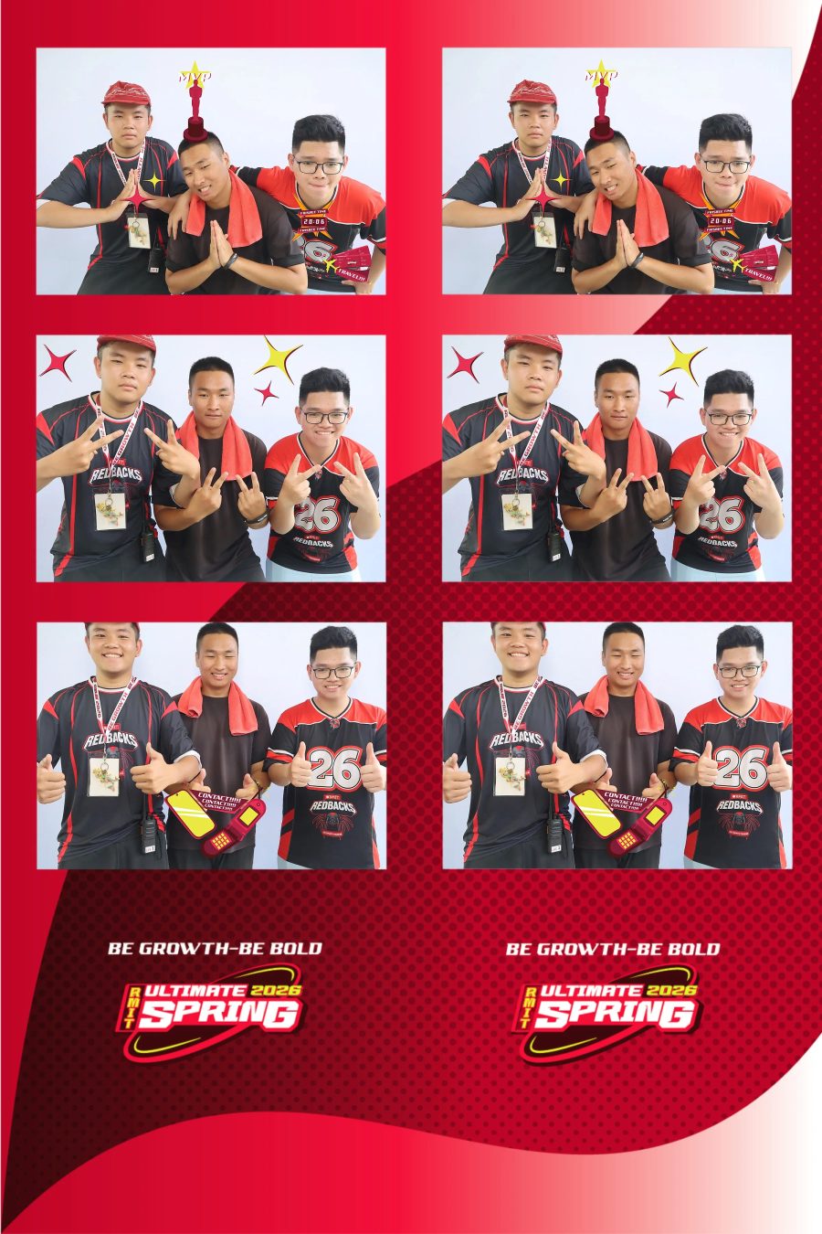 Chupbox Photobooth of RMIT Ultimate Frisbee Club at RMIT university in HCM