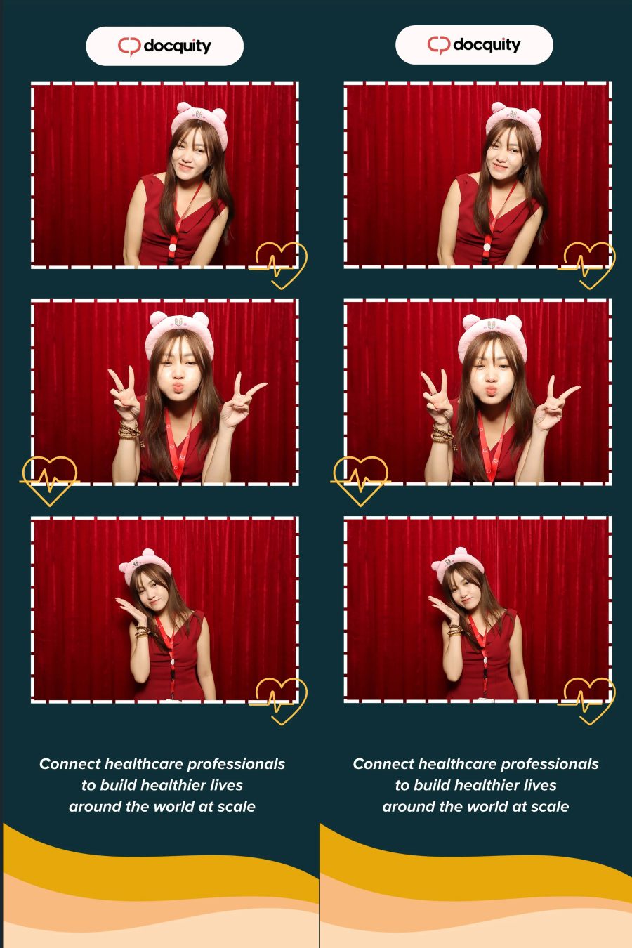 Chupbox Photobooth operation at Docquity company event