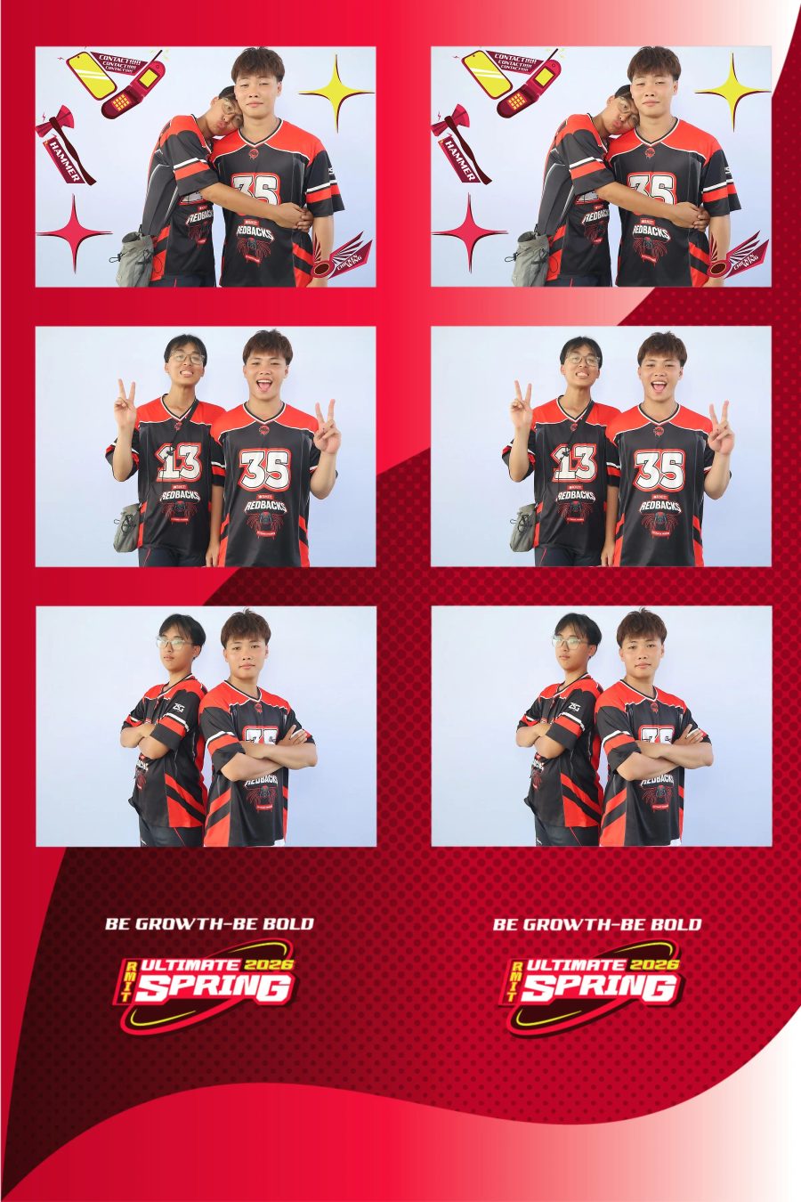 Chupbox Photobooth of RMIT Ultimate Frisbee Club at RMIT university in HCM