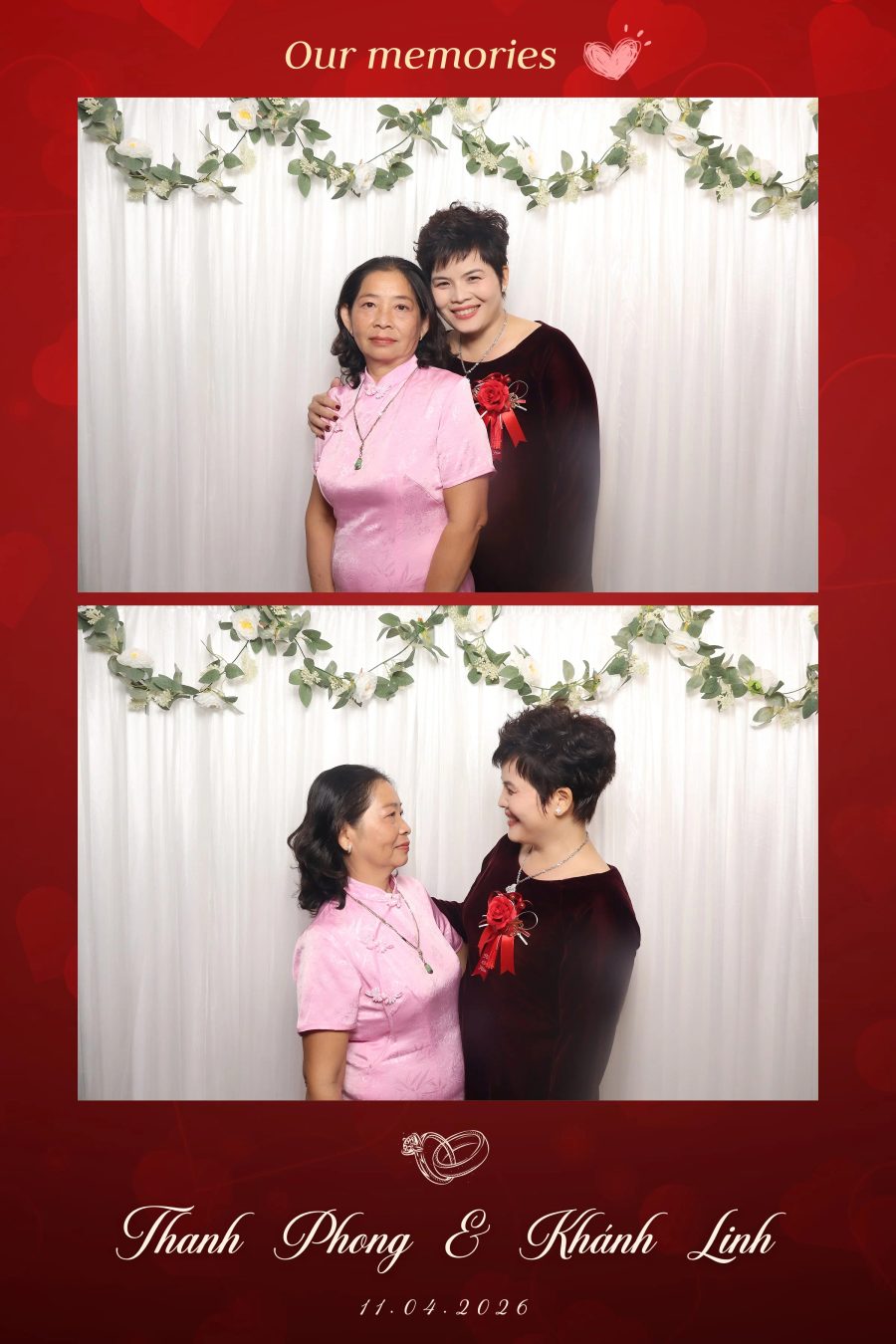 Chupbox Photobooth for Phong & Linh Wedding at Luxury Palace