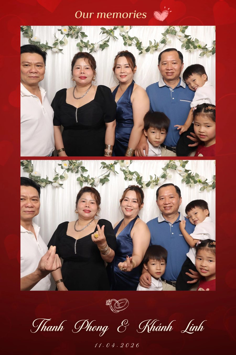 Chupbox Photobooth for Phong & Linh Wedding at Luxury Palace