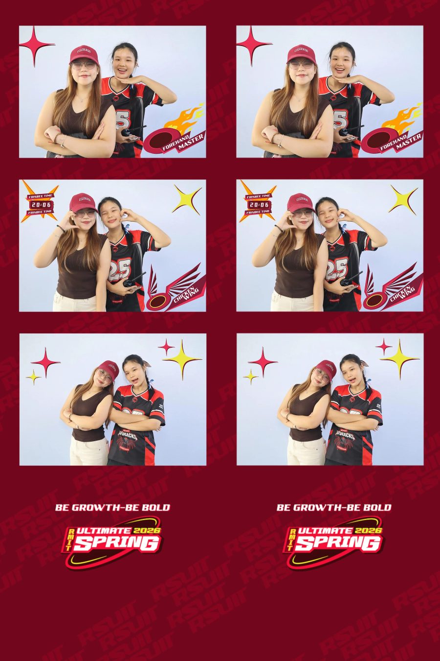 Chupbox Photobooth of RMIT Ultimate Frisbee Club at RMIT university in HCM