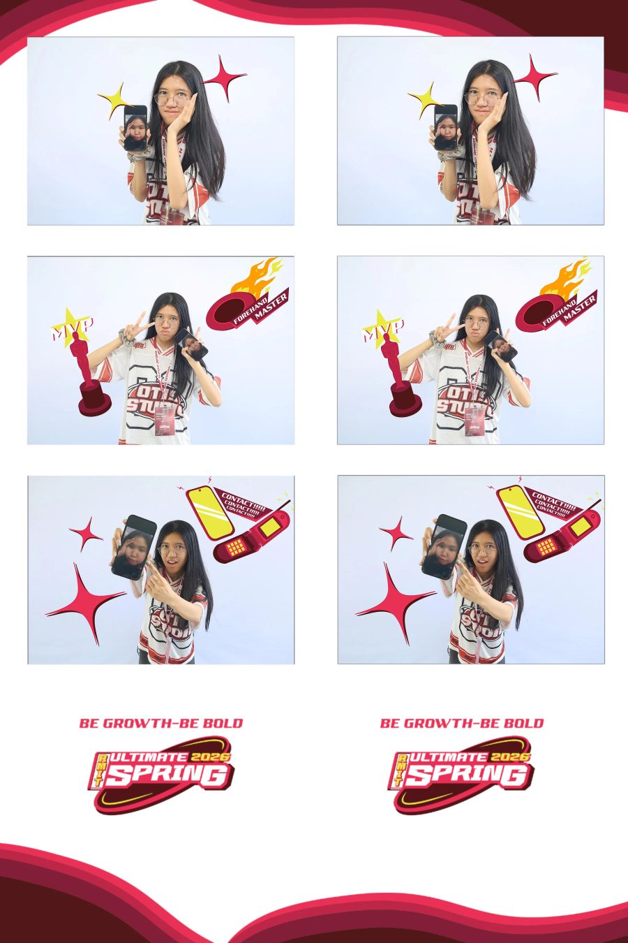 Chupbox Photobooth of RMIT Ultimate Frisbee Club at RMIT university in HCM