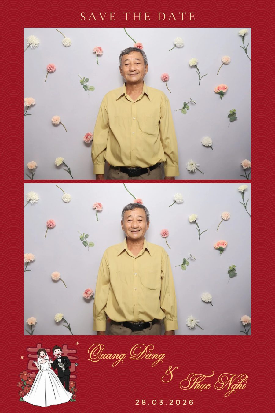 Chupbox Wedding Photobooth for Dang & Nghi at Queen Plaza Ky Hoa