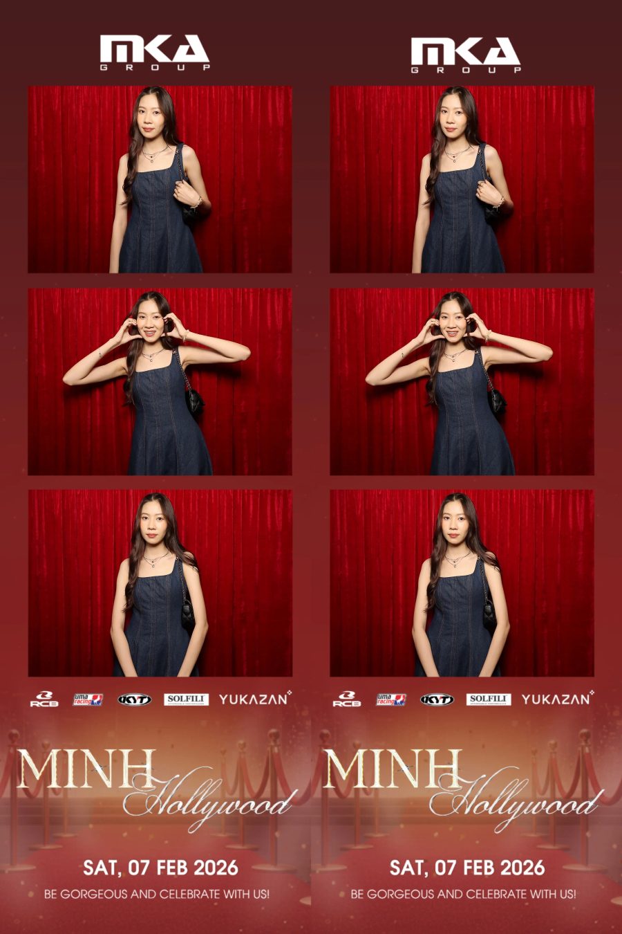 Chupbox photobooth event at hotel equatorial for Year-end party