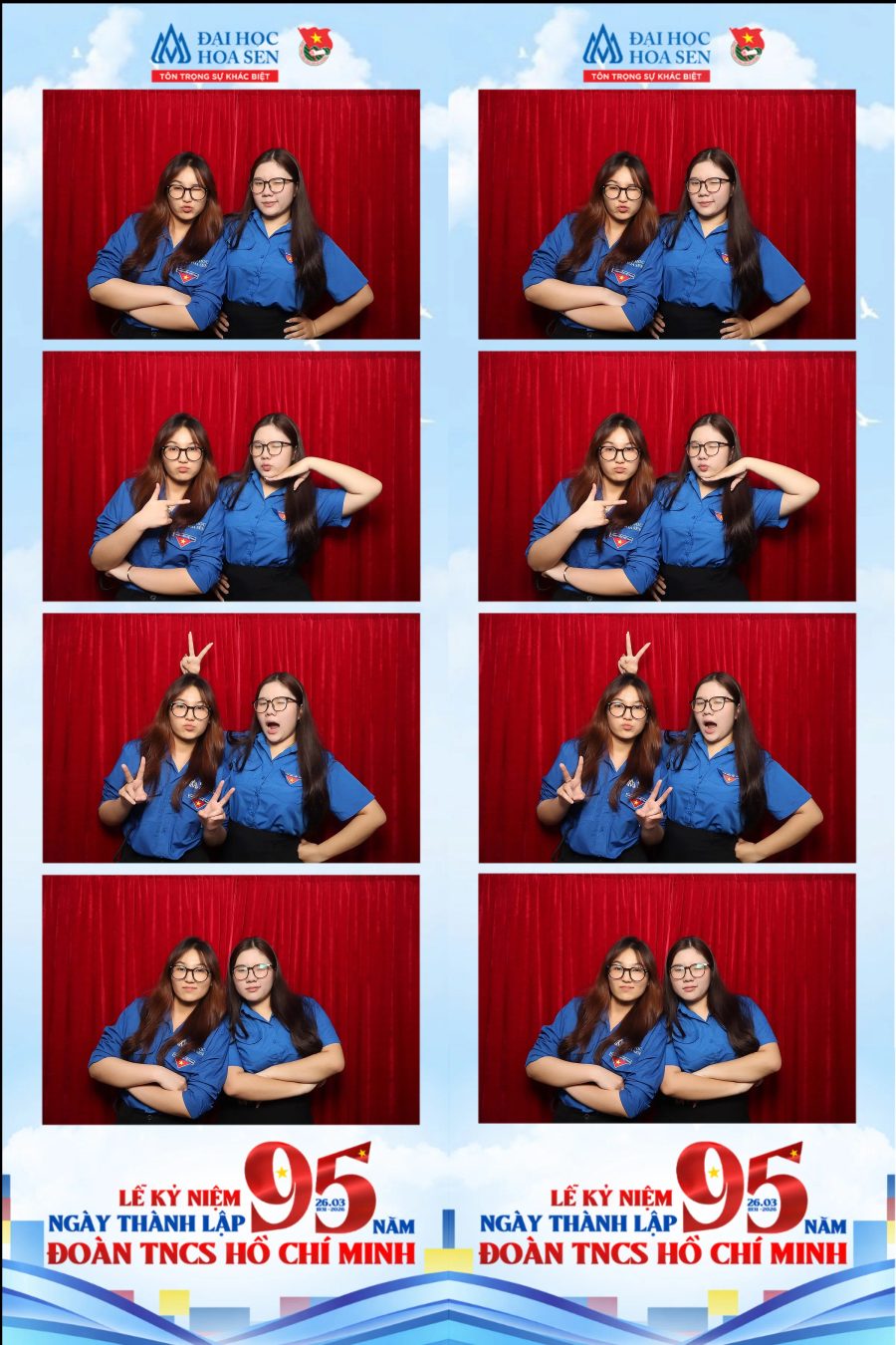 Chupbox Photobooth at Hoa Sen University for the 95th Anniversary of the Ho Chi Minh Communist Youth Union