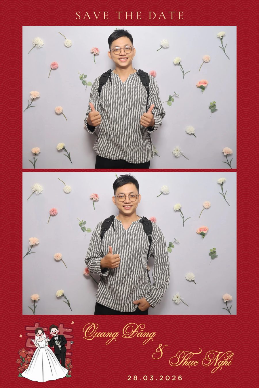 Chupbox Wedding Photobooth for Dang & Nghi at Queen Plaza Ky Hoa