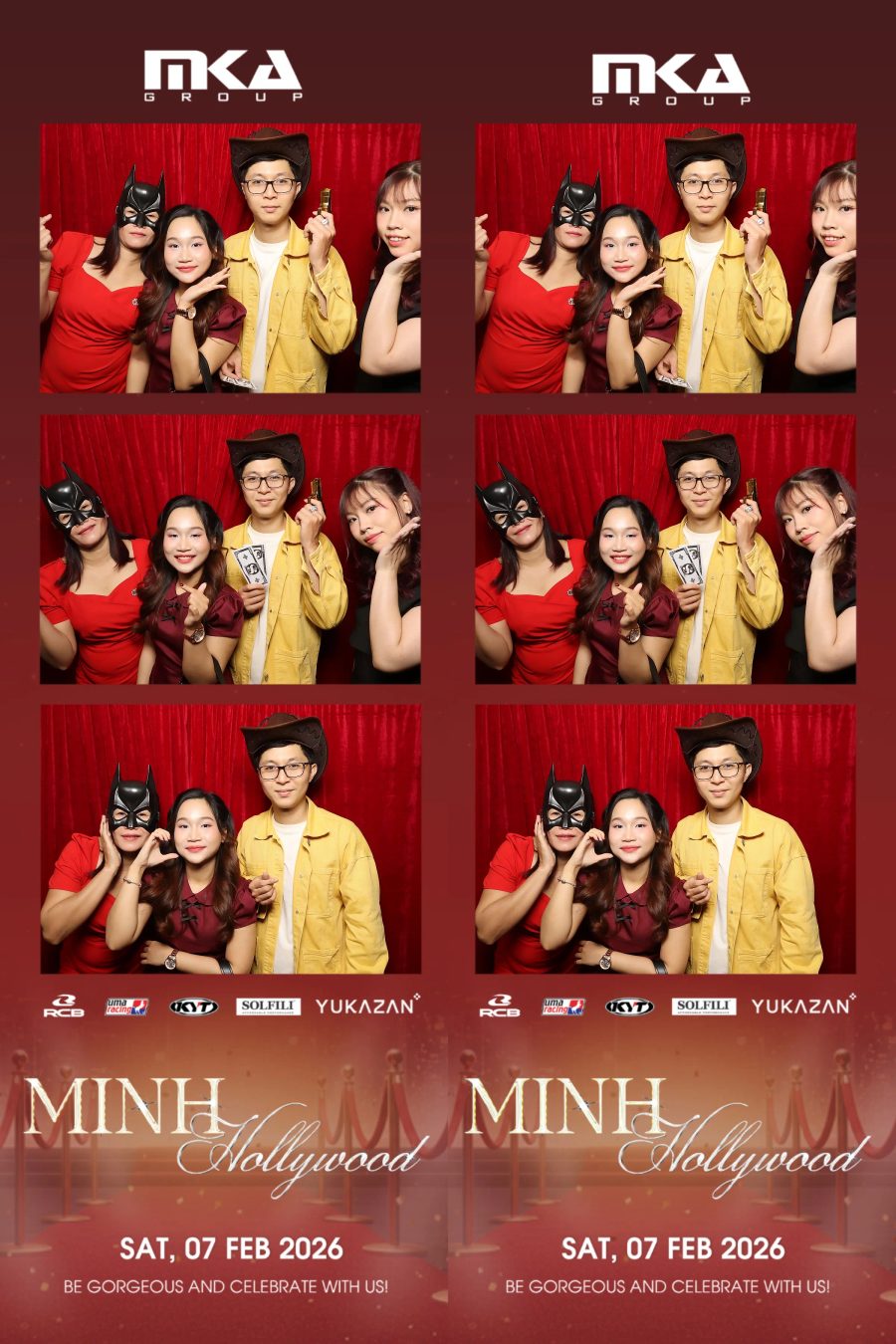 Chupbox photobooth event at hotel equatorial for Year-end party