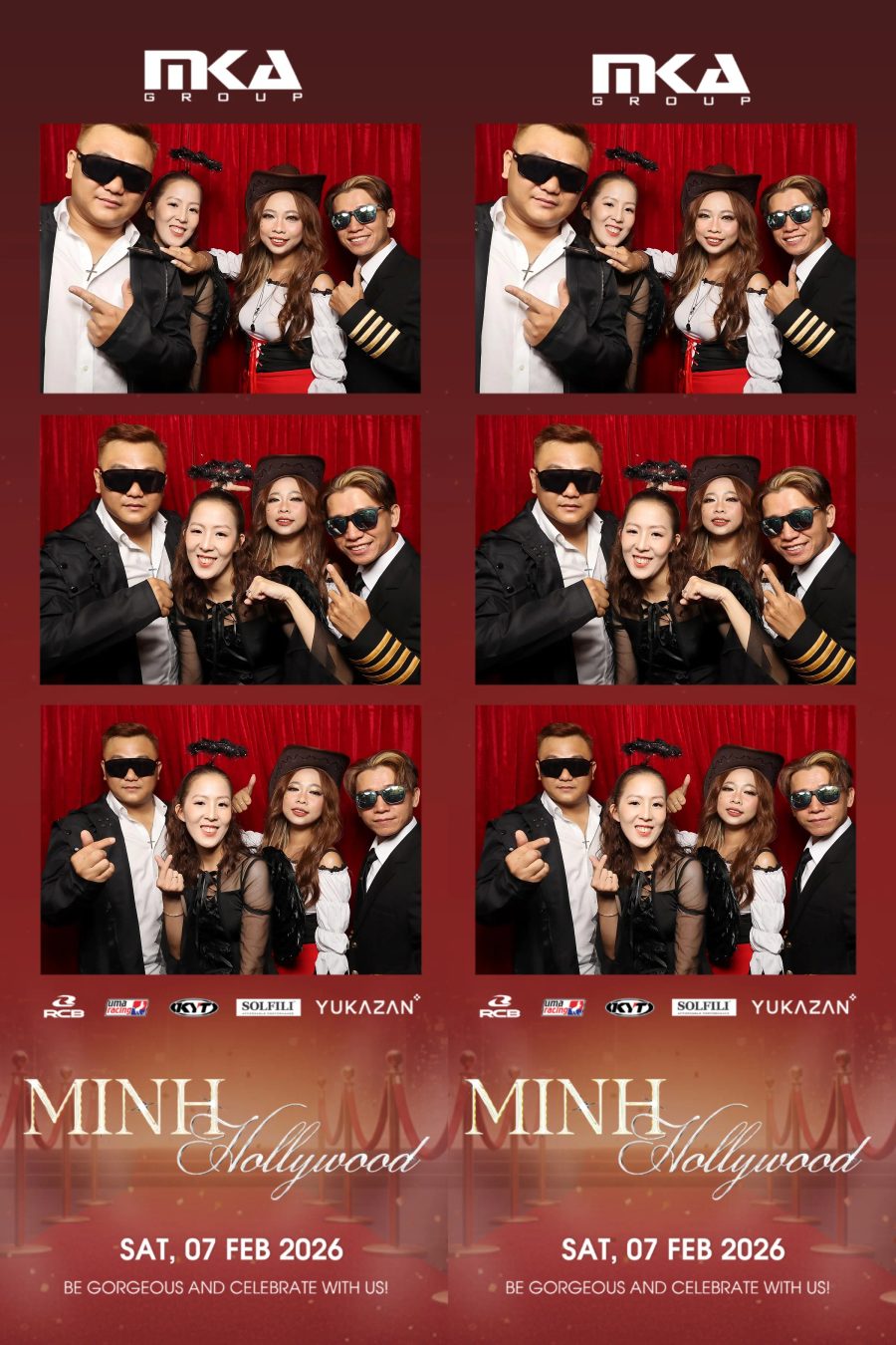 Chupbox photobooth event at hotel equatorial for Year-end party