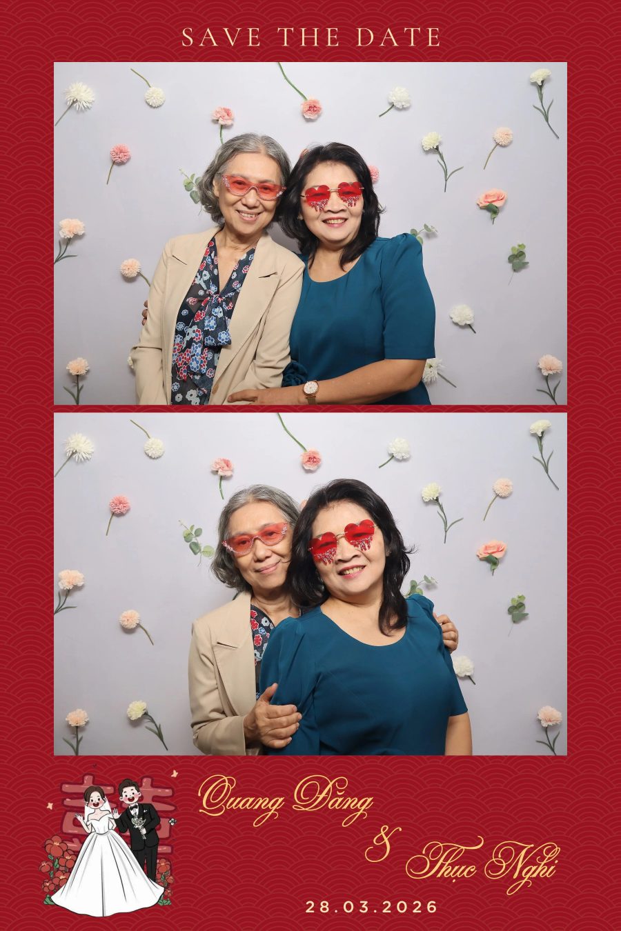 Chupbox Wedding Photobooth for Dang & Nghi at Queen Plaza Ky Hoa